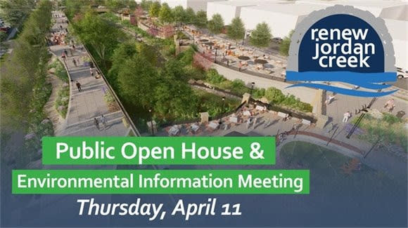 Picture of the Renew Jordan Creek Open House and Environmental Information Meeting